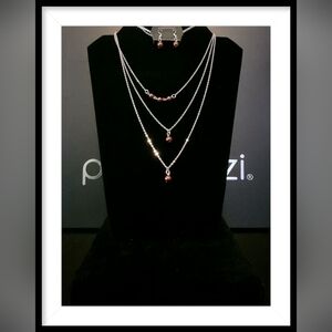 Paparazzi Jewelry High Heels and Hustle Necklace and Earring Set.